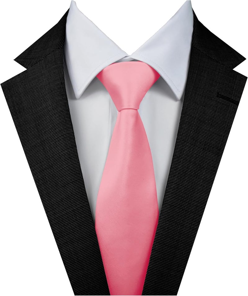 DIBI Solid Color Ties for Men, Formal Mens Ties, Neck Tie, Classic Tie for Boys Women Teens, Wedding Business Costume Necktie - Image 2